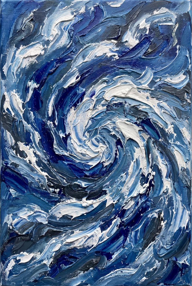 Luminous Crashing — AI wall art print | Artisto Studios