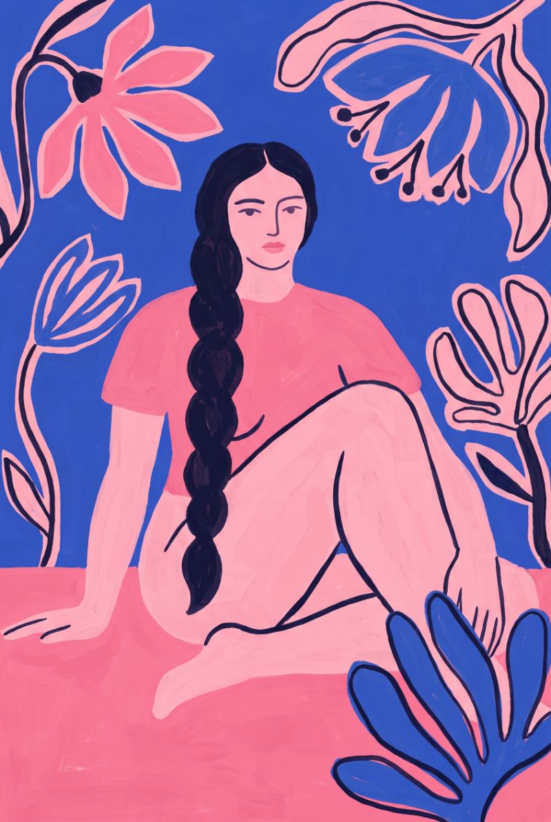 Pinkerin — AI wall art print | Artisto Studios