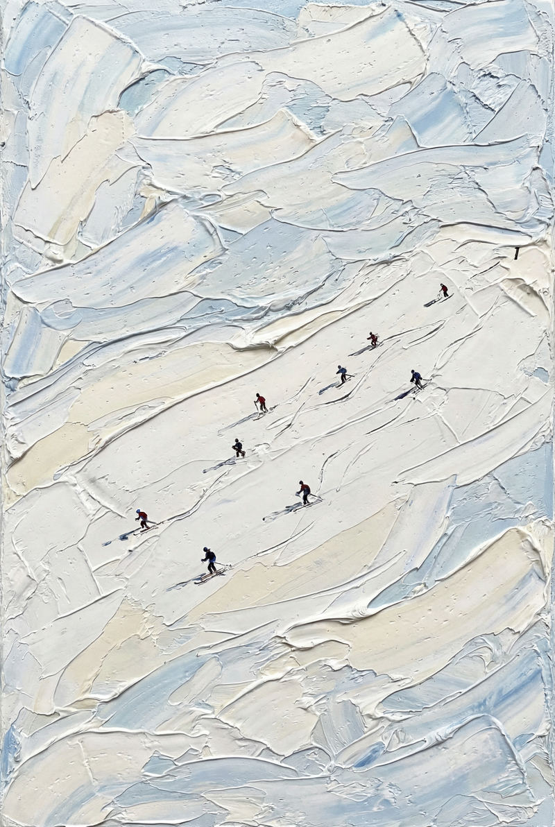 Midnight Snowy — AI wall art print | Artisto Studios