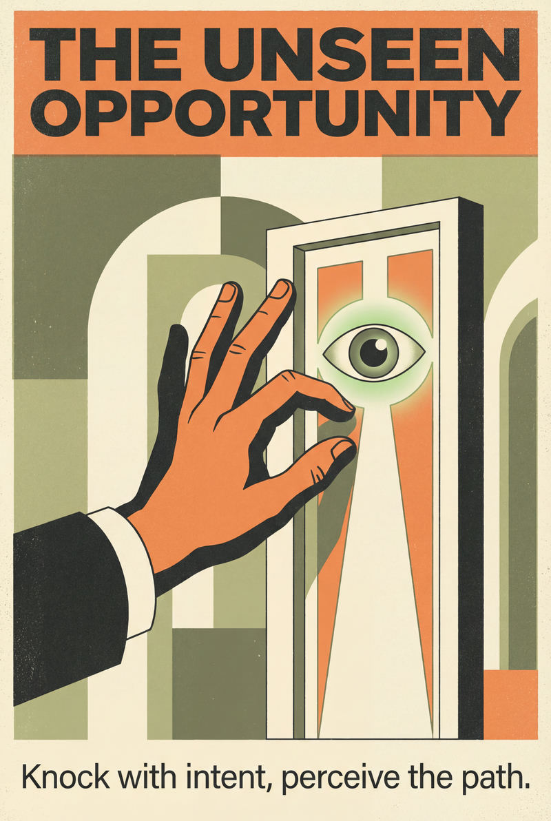 The unseen opportunity — AI wall art print | Artisto Studios