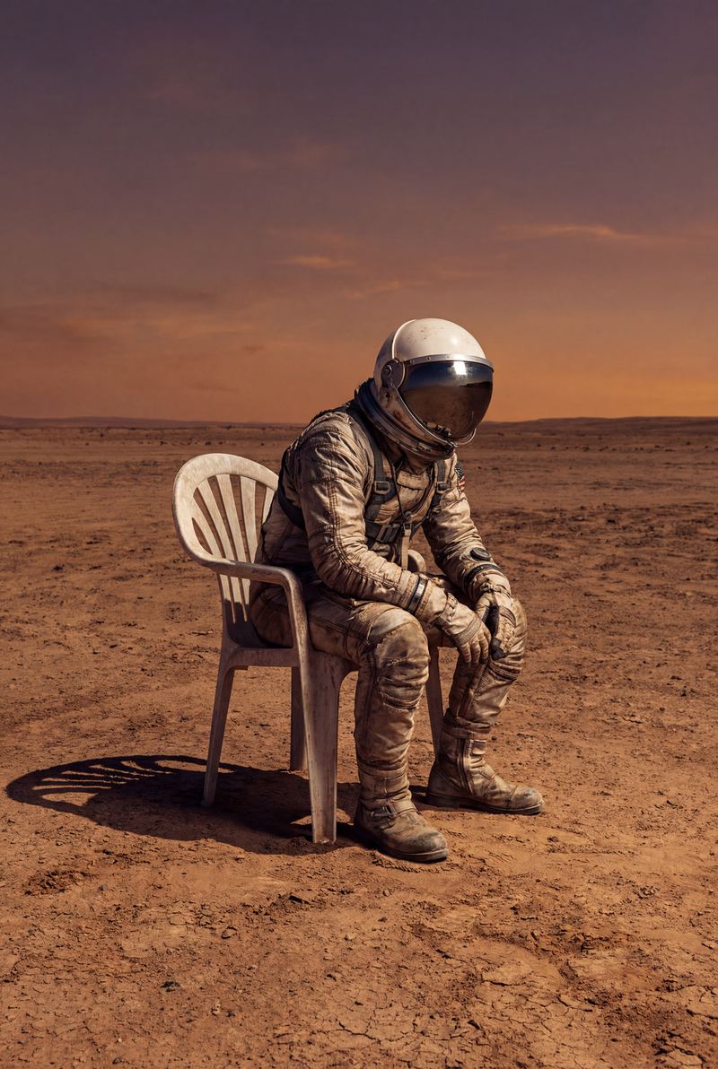 Astronautish — AI wall art print | Artisto Studios