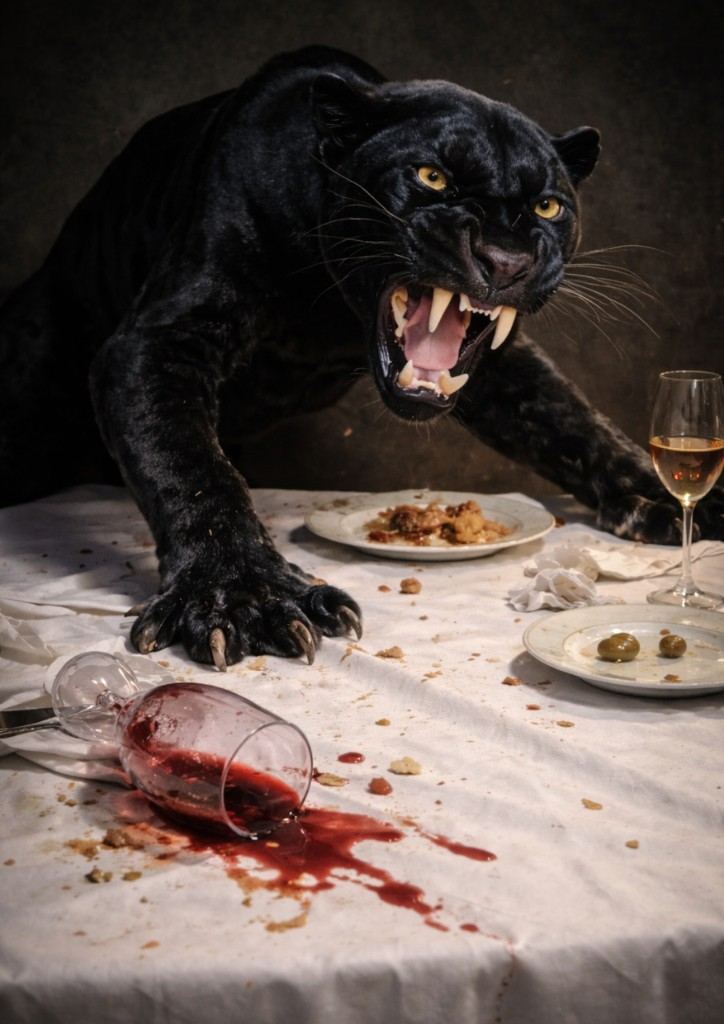 Midnight Panther — AI wall art print | Artisto Studios