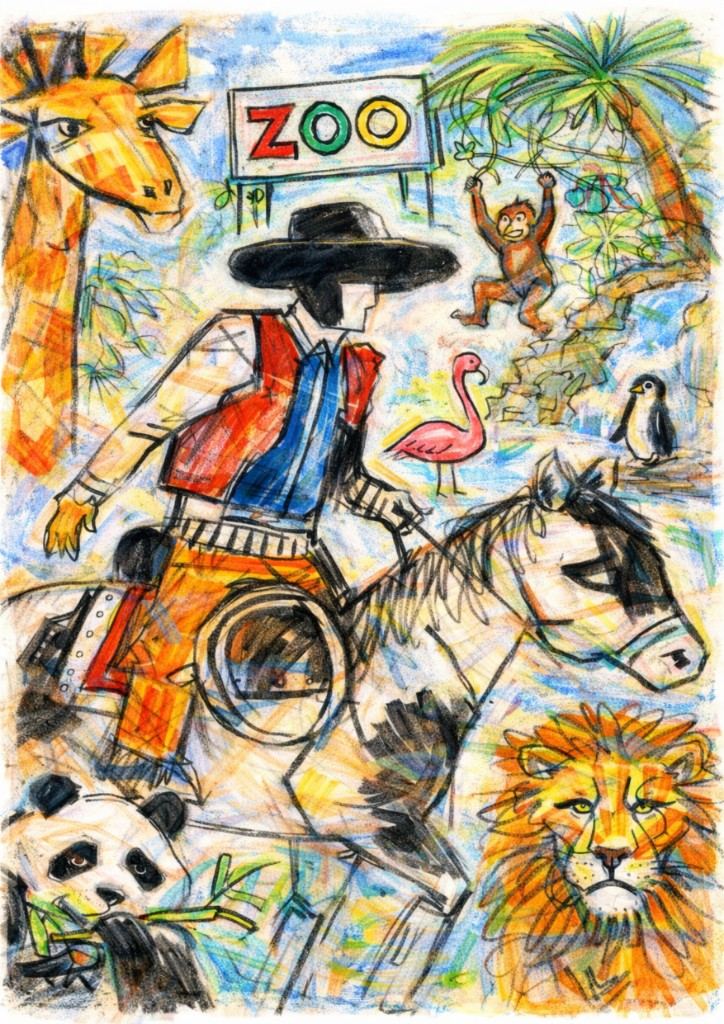 Zoo Daydream — AI wall art print | Artisto Studios