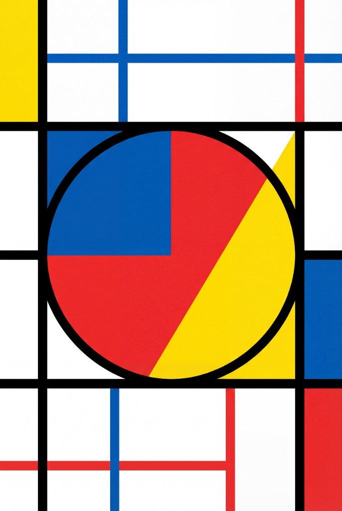 Primary Balance — AI wall art print | Artisto Studios