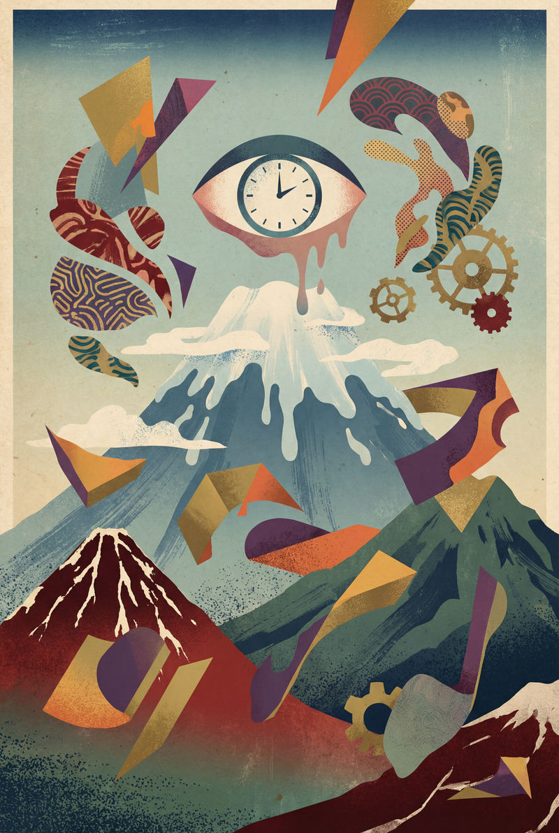 Luminous Japanese — AI wall art print | Artisto Studios