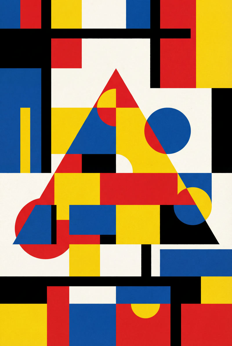 Velvet Triangle — AI wall art print | Artisto Studios