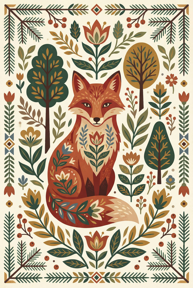 Golden Forest — AI wall art print | Artisto Studios