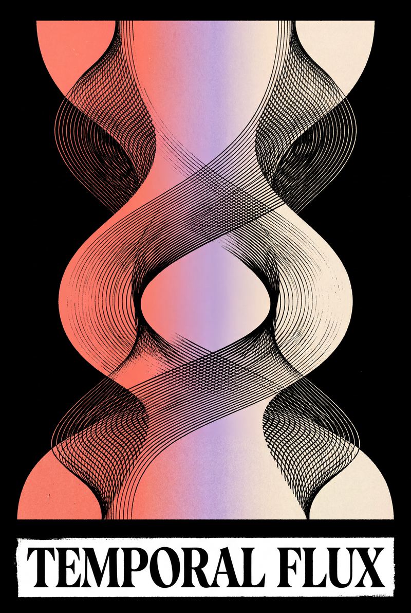 Temporary Flux — AI wall art print | Artisto Studios