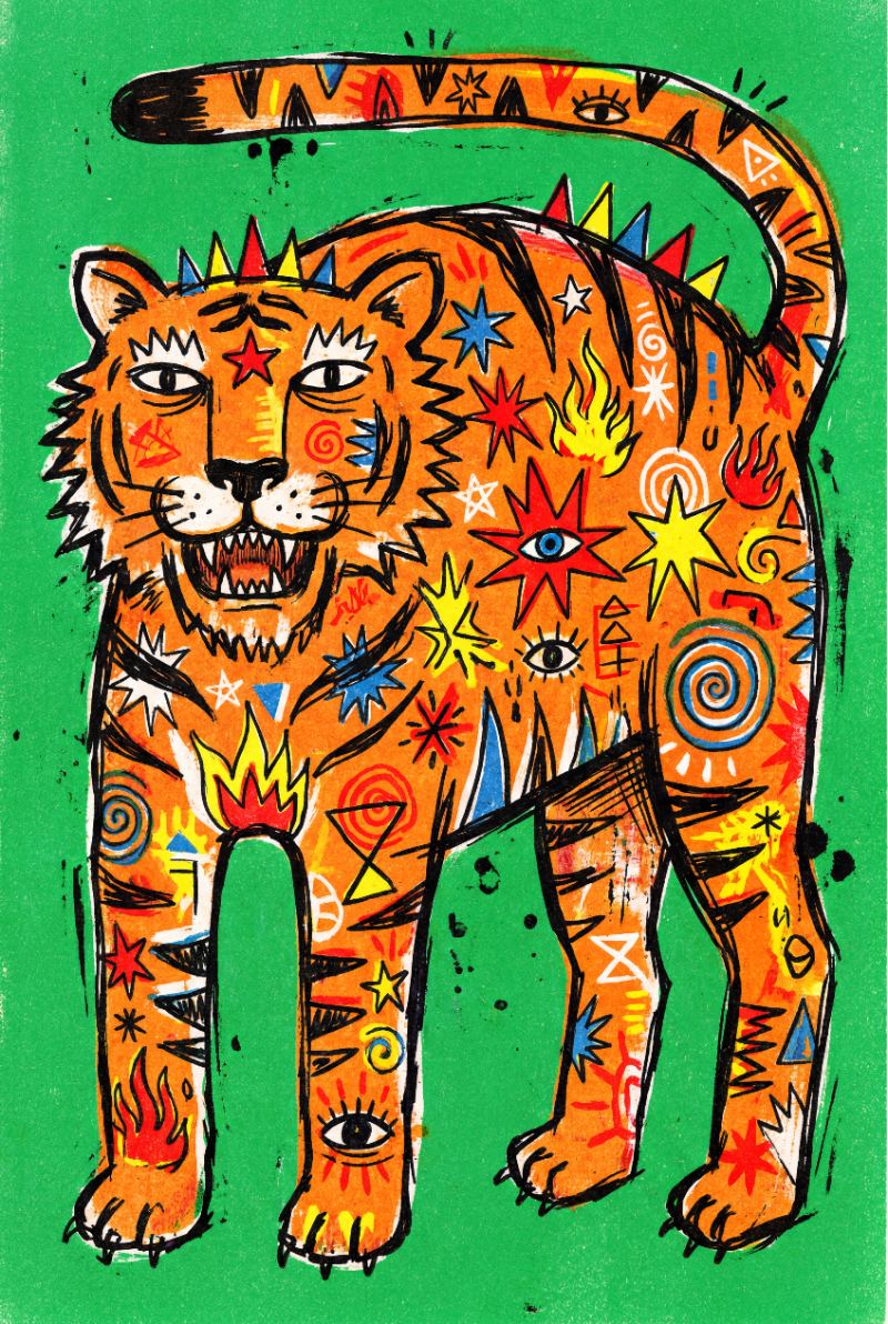 ChildsTiger — AI wall art print | Artisto Studios