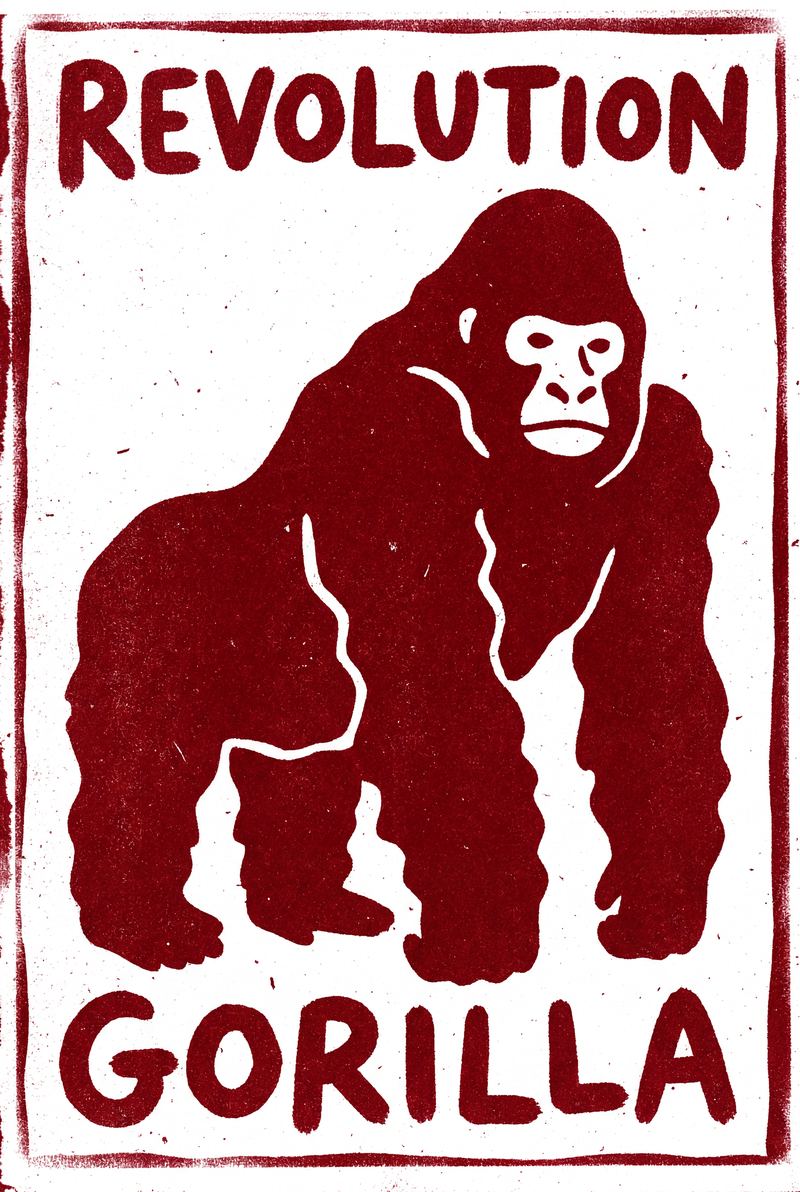 Gorilla — AI wall art print | Artisto Studios