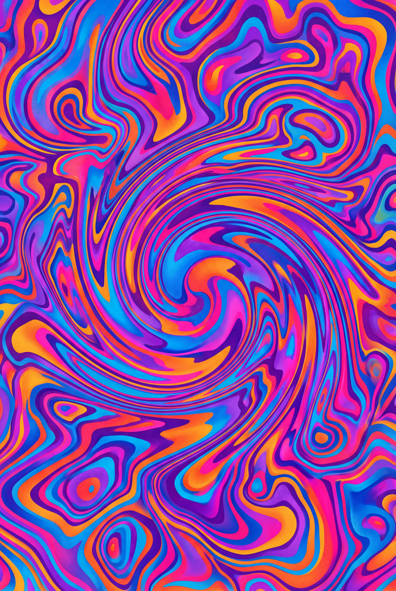 Midnight Distorted — AI wall art print | Artisto Studios