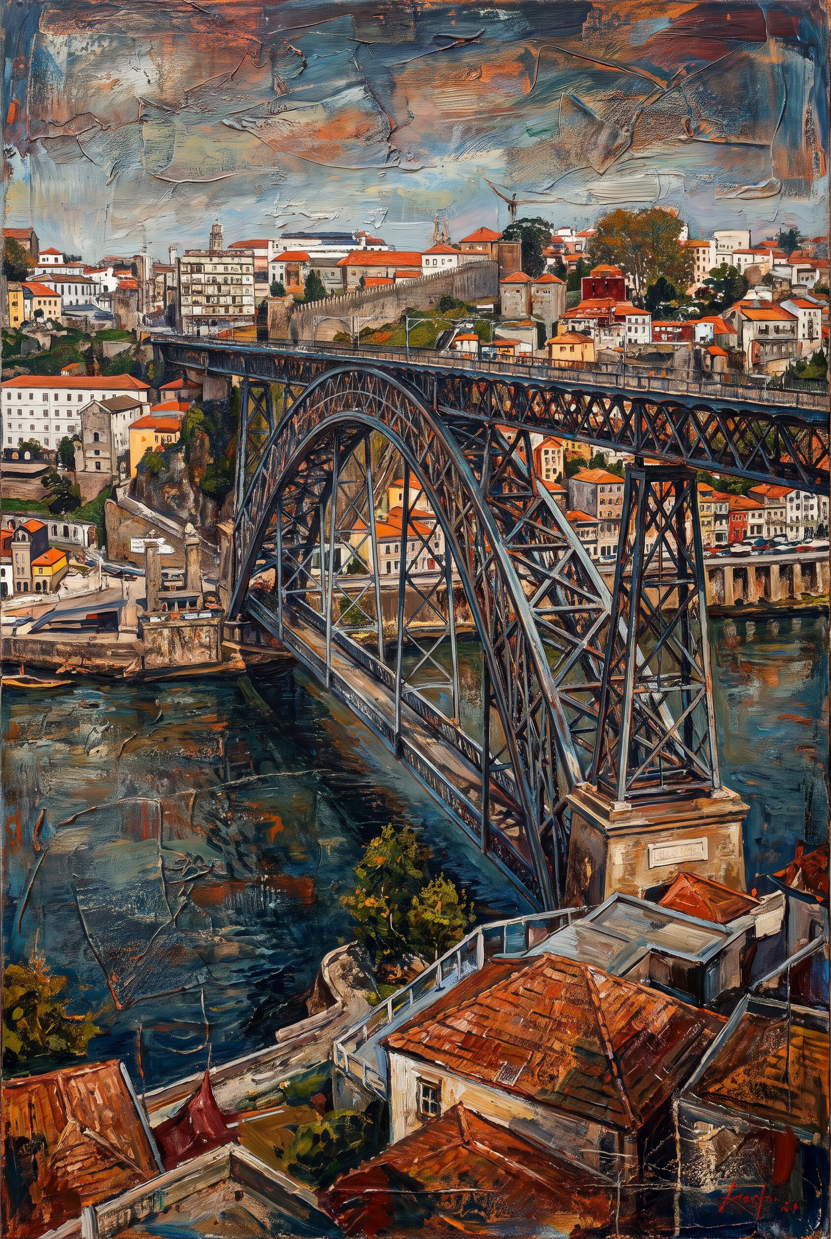 Iron Bridge Over Douro