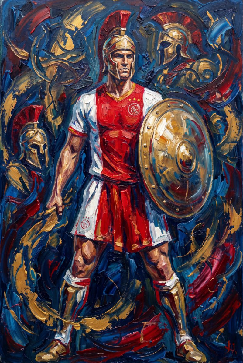 Warrior Shield Redux — AI wall art print | Artisto Studios