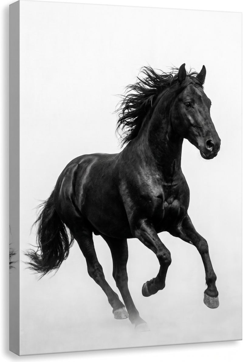 Stallion In Motion — AI wall art print | Artisto Studios