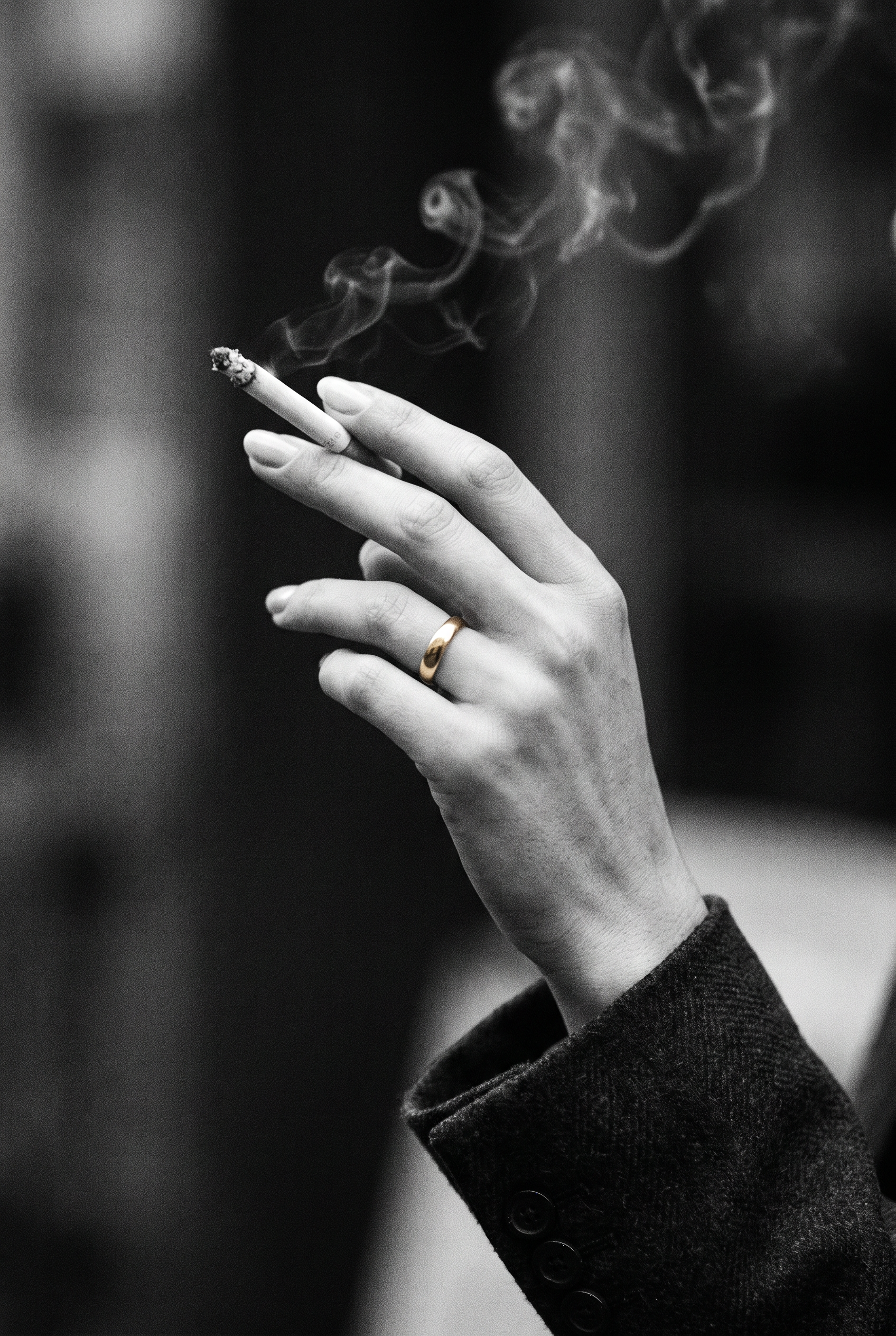 Smoke And Gold Ring