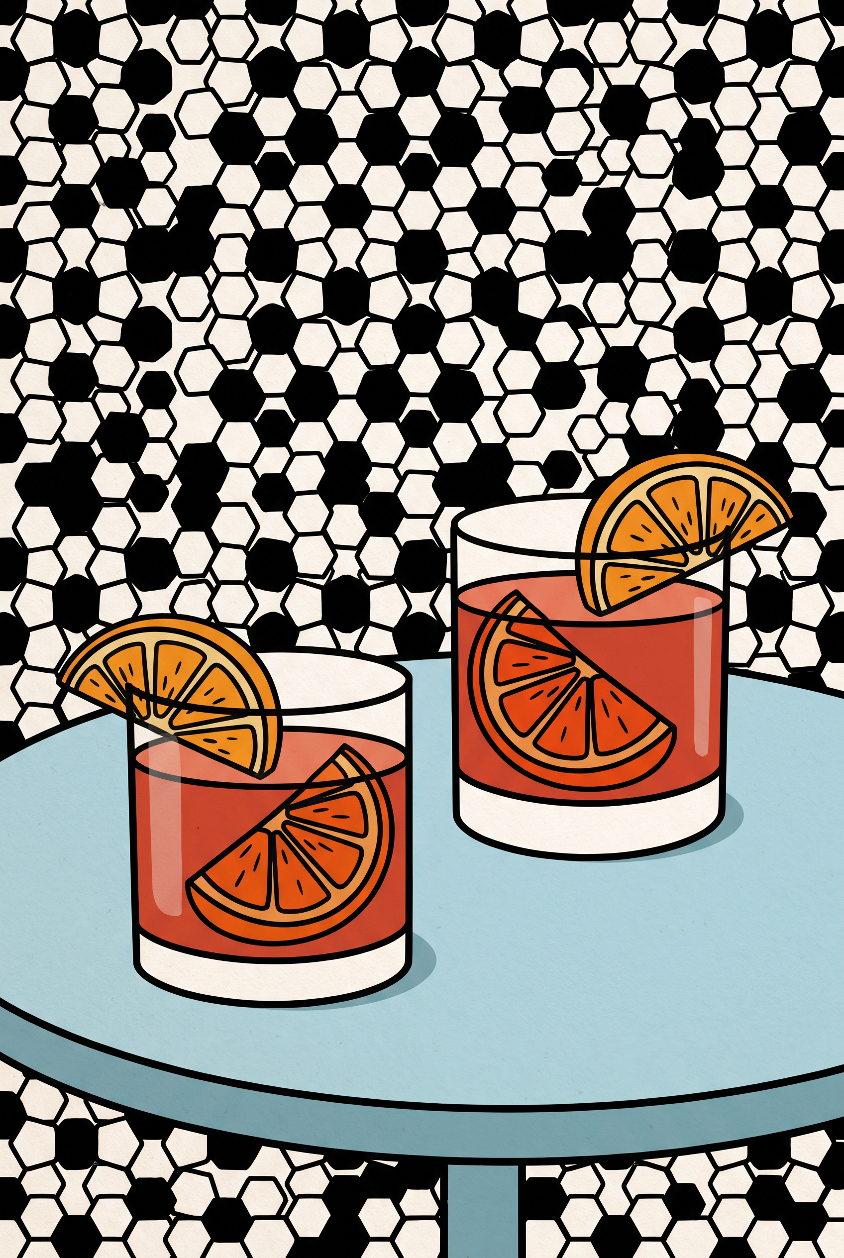Two Negronis, Citrus Paired