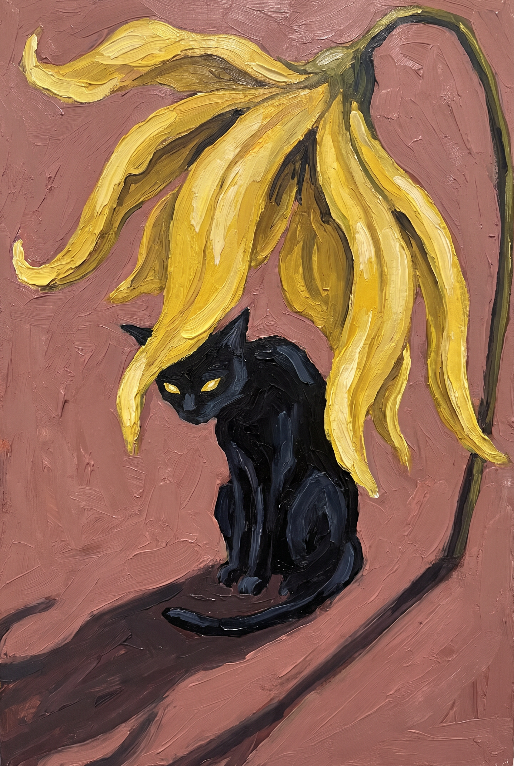 Cat Under Petals