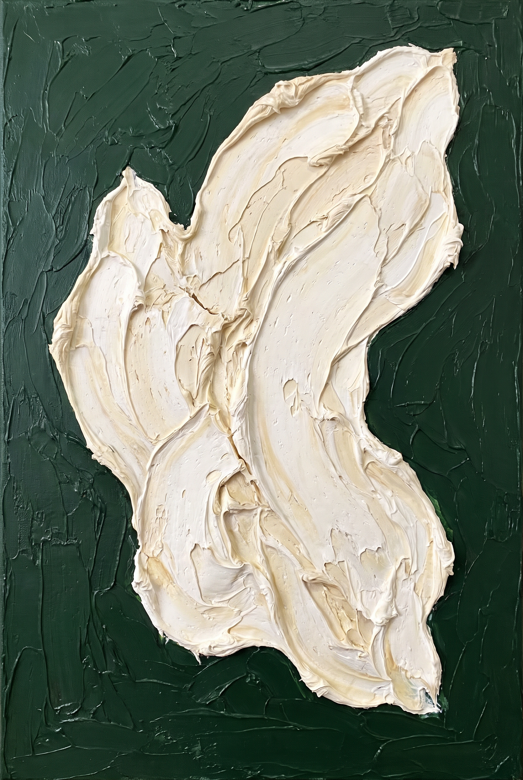 Ivory Form On Green