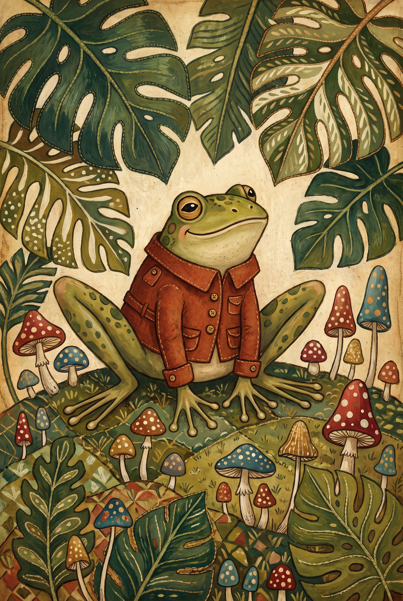 Frog In Rust Coat